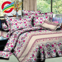 cama moderna impresa de tela 100% algodón para juegos de sábanas